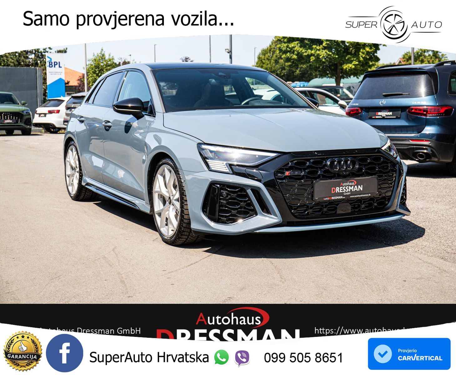 Audi RS3 Sportback 2.5 TFSI (400 KS) quattro S tronic LED+GR SJED+ACC