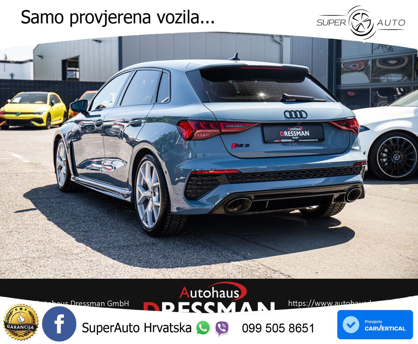 Audi RS3 Sportback 2.5 TFSI (400 KS) quattro S tronic LED+GR SJED+ACC
