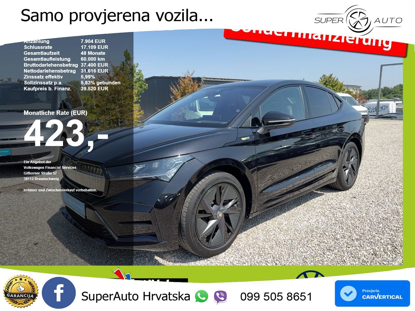 Škoda Enyaq Coupe iV RS 82 kWh (299 KS) AWD LED+GR SJED+ACC