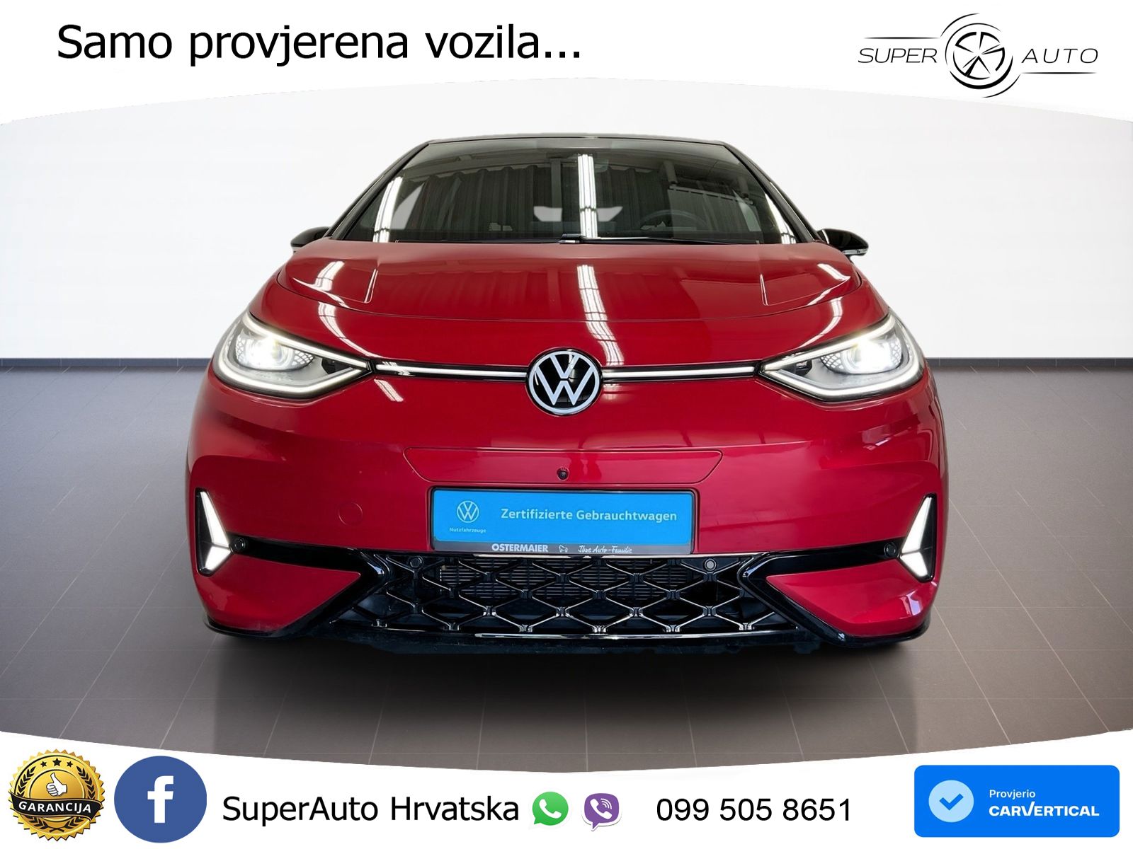 Volkswagen ID.3 GTX Performance 84 kWh (326 KS) LED+GR SJED+ACC