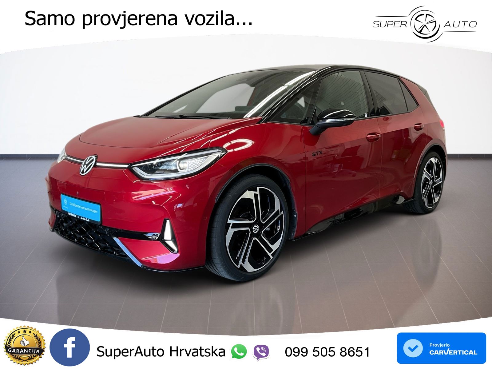 Volkswagen ID.3 GTX Performance 84 kWh (326 KS) LED+GR SJED+ACC