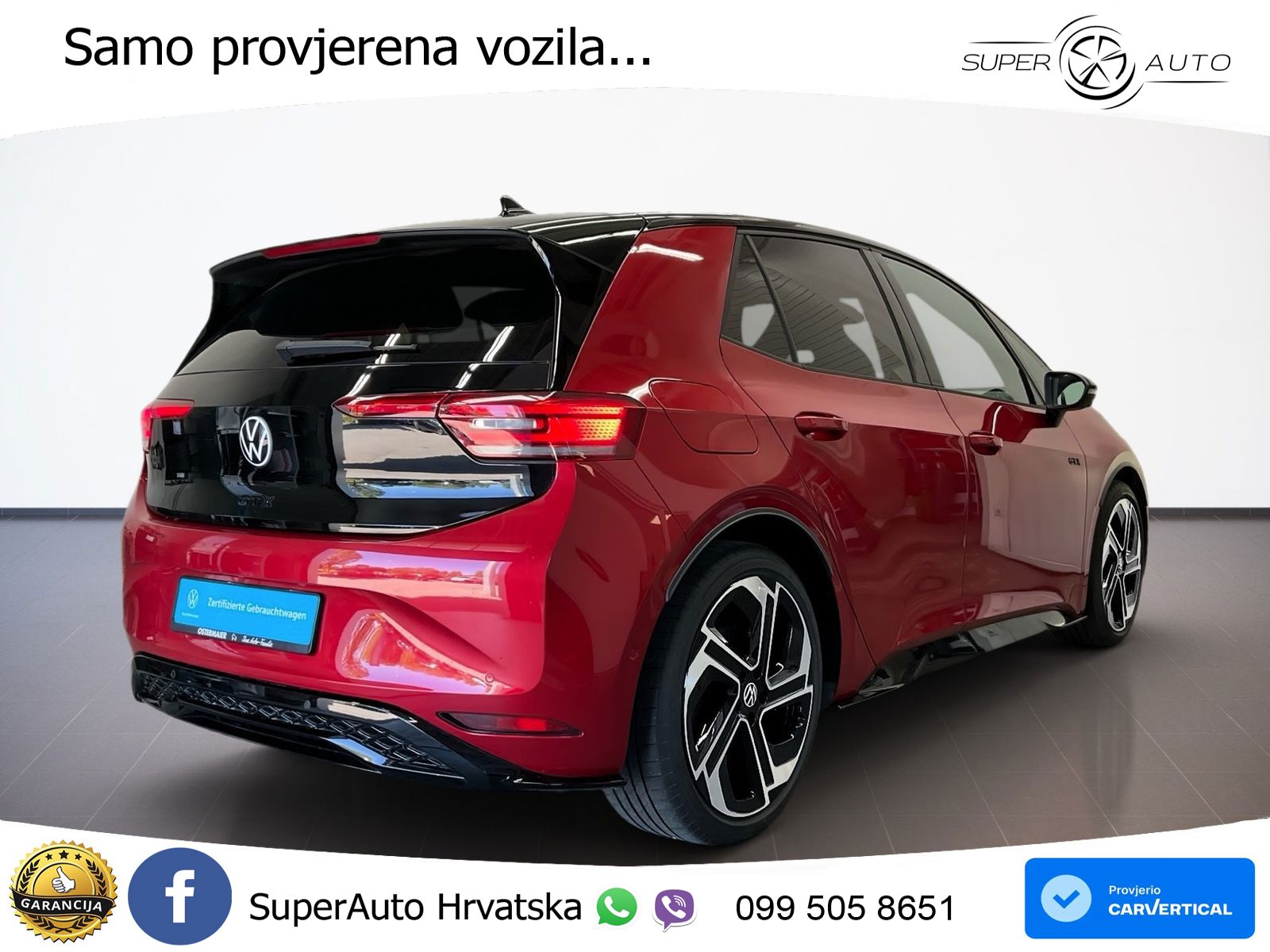 Volkswagen ID.3 GTX Performance 84 kWh (326 KS) LED+GR SJED+ACC