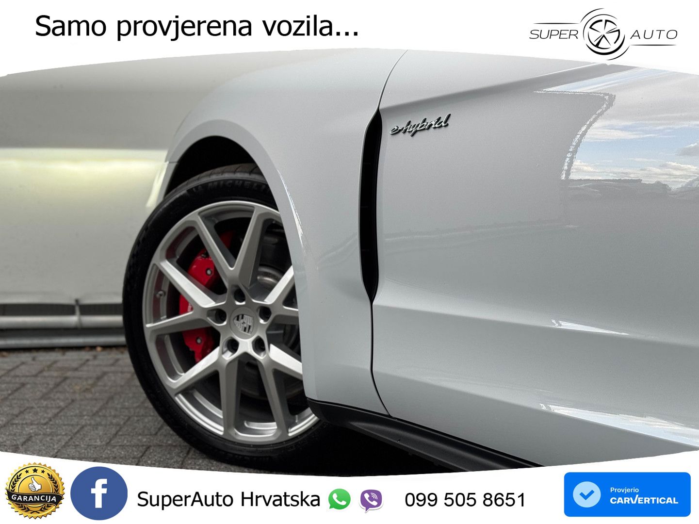 Porsche Panamera 4S 2.9 V6 (544 KS) E-Hybrid PDK ZRAČNI+ACC+GR SJED+KAM+PANO