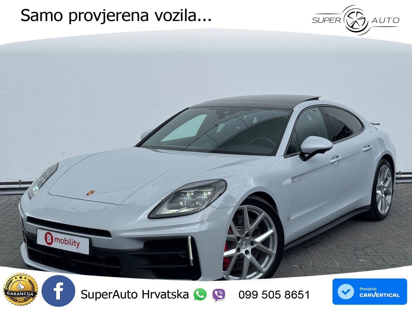 Porsche Panamera 4S 2.9 V6 (544 KS) E-Hybrid PDK ZRAČNI+ACC+GR SJED+KAM+PANO