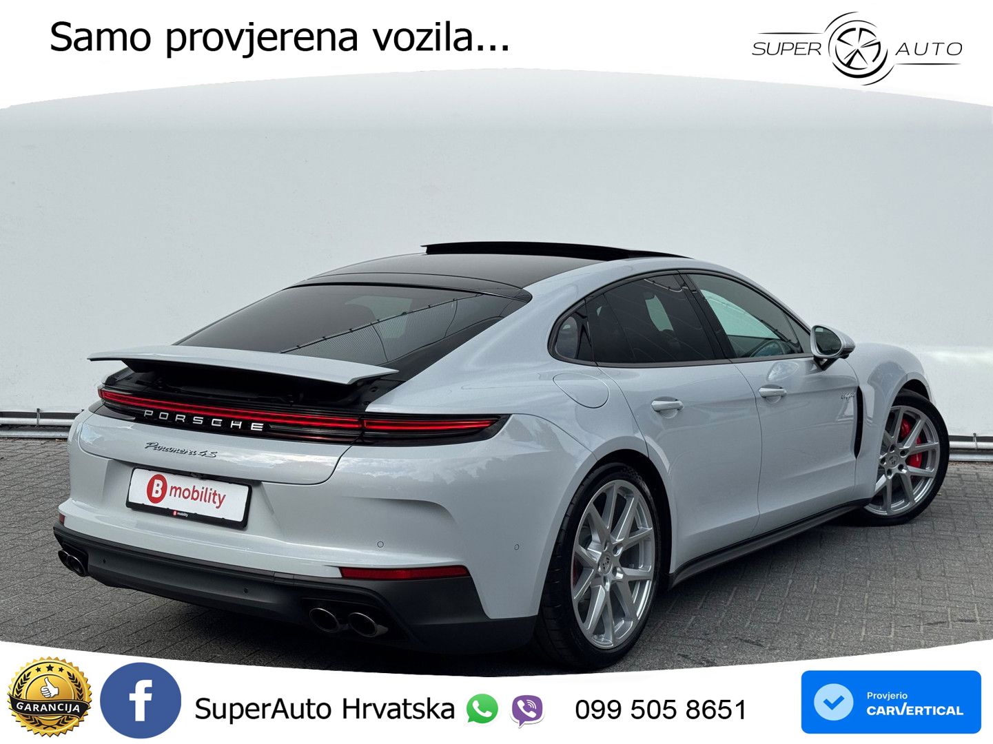 Porsche Panamera 4S 2.9 V6 (544 KS) E-Hybrid PDK ZRAČNI+ACC+GR SJED+KAM+PANO