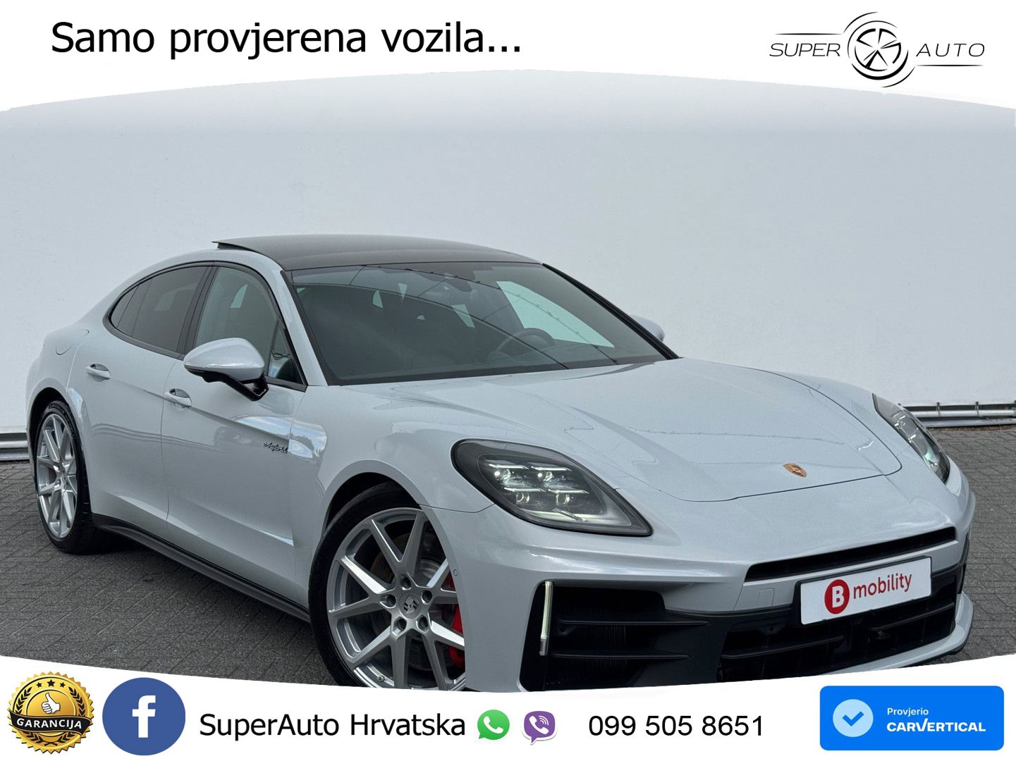 Porsche Panamera 4S 2.9 V6 (544 KS) E-Hybrid PDK ZRAČNI+ACC+GR SJED+KAM+PANO