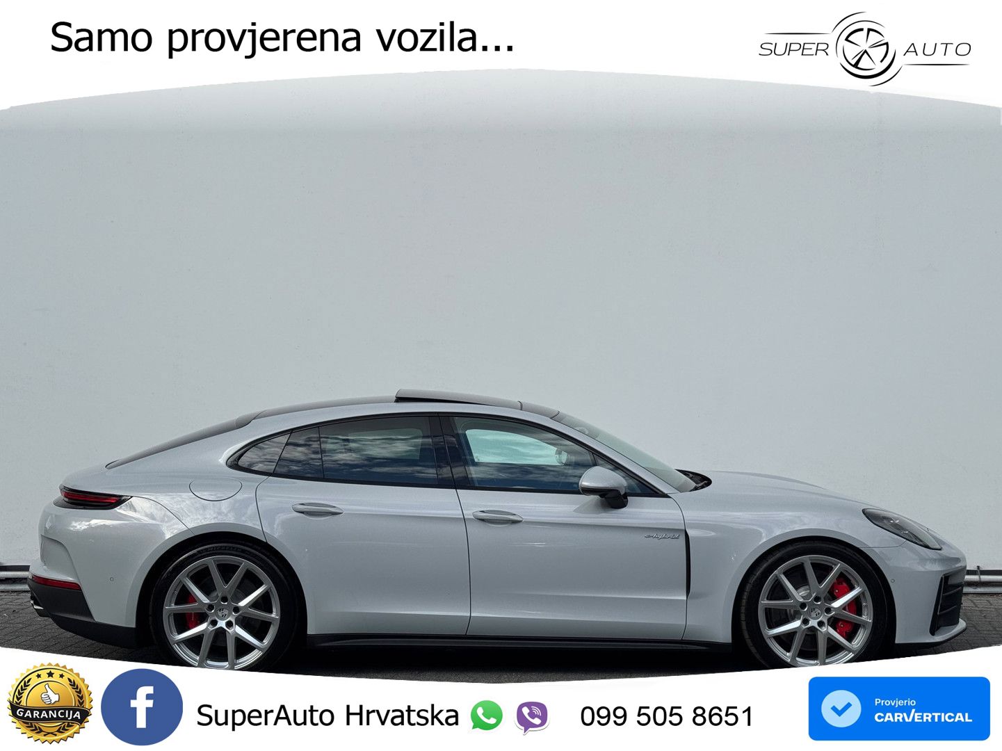 Porsche Panamera 4S 2.9 V6 (544 KS) E-Hybrid PDK ZRAČNI+ACC+GR SJED+KAM+PANO