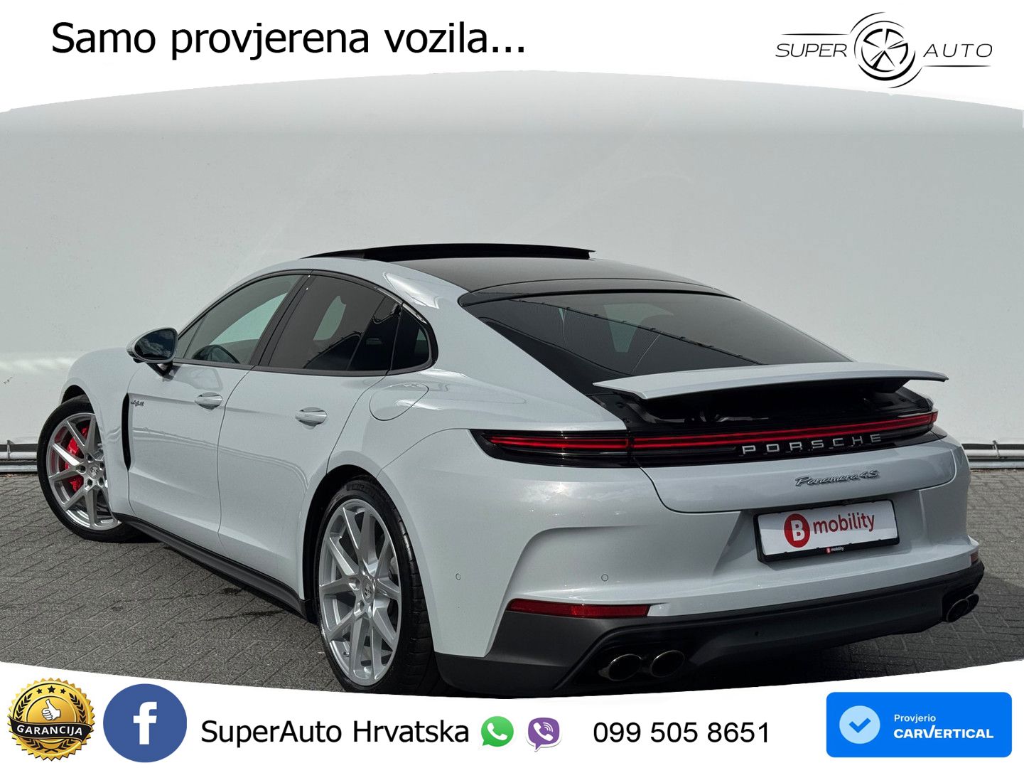 Porsche Panamera 4S 2.9 V6 (544 KS) E-Hybrid PDK ZRAČNI+ACC+GR SJED+KAM+PANO