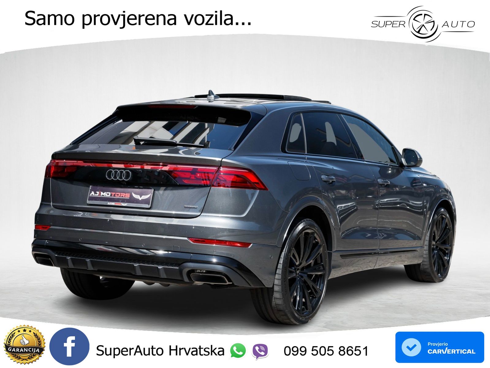 Audi Q8 55 TFSIe V6 (394 KS) quattro Tiptronic LED+GR SJED+ACC