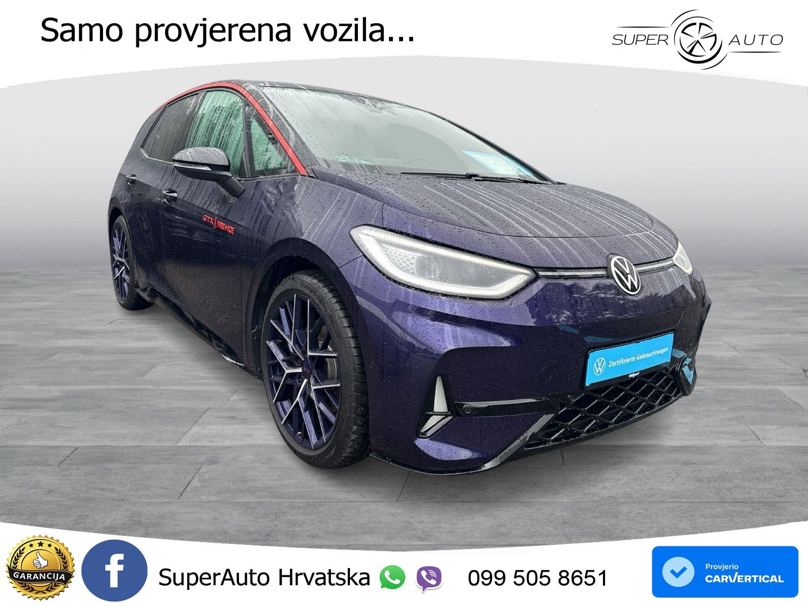 Volkswagen ID.3 GTX 84 kWh (286 KS) LED+GR SJED+ACC