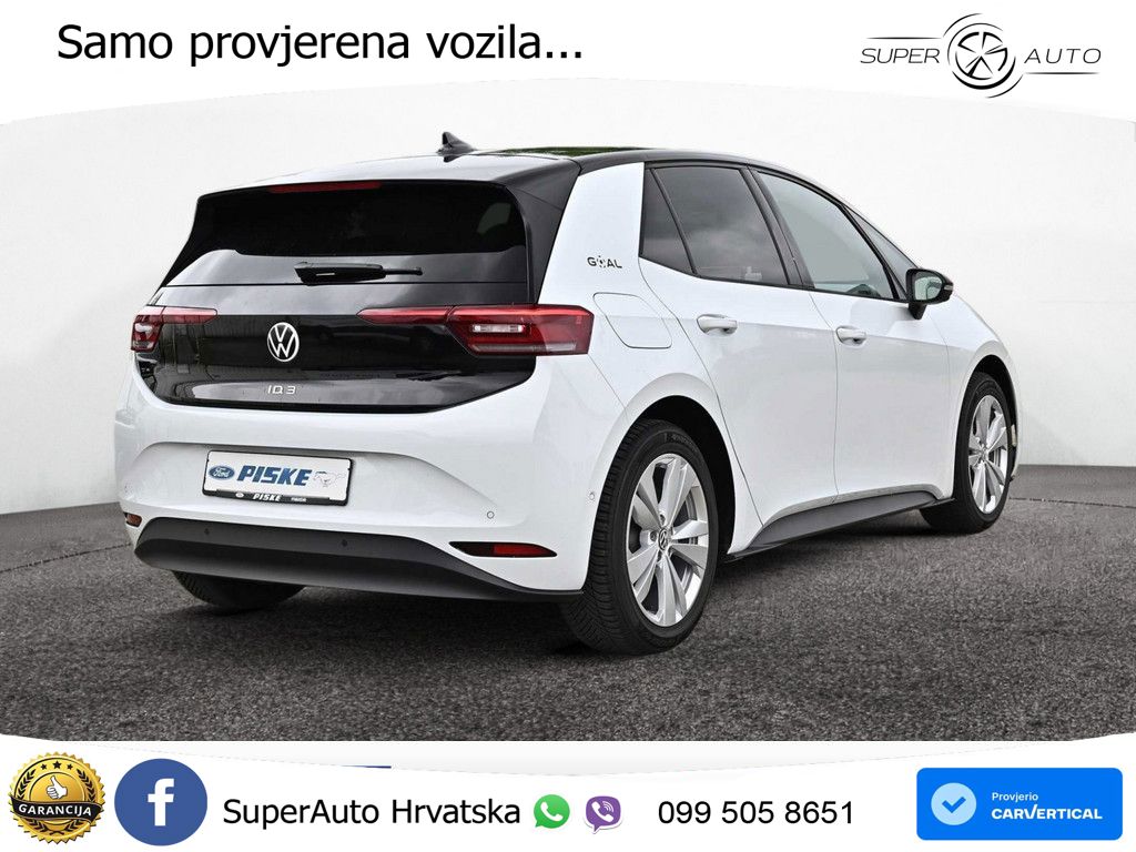 Volkswagen ID.3 Pro 62 kWh (204 KS) LED+GR SJED+ACC