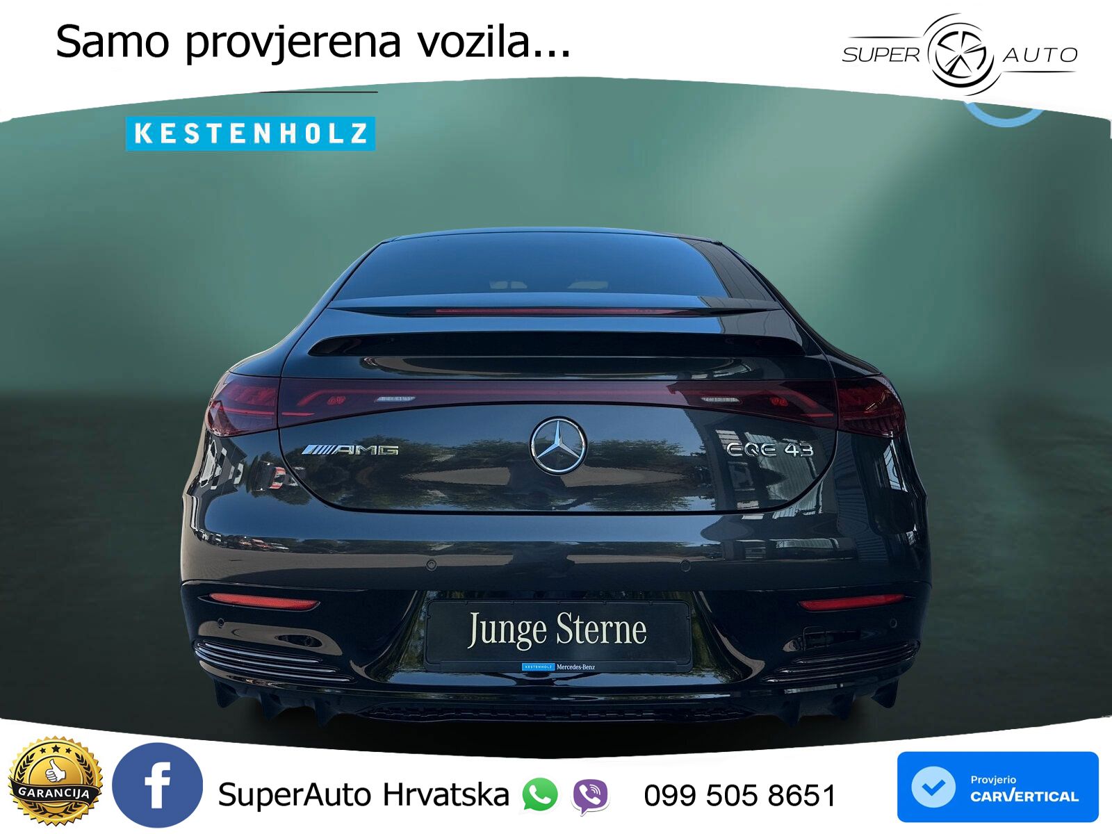 Mercedes EQE AMG 43 100 kWh (476 KS) 4MATIC ZRAČNI+ACC+GR SJED+KAM