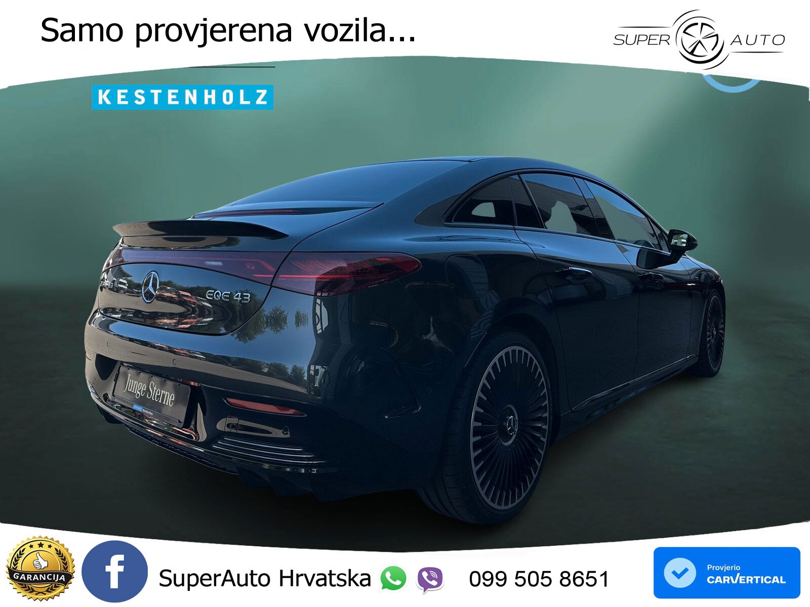 Mercedes EQE AMG 43 100 kWh (476 KS) 4MATIC ZRAČNI+ACC+GR SJED+KAM