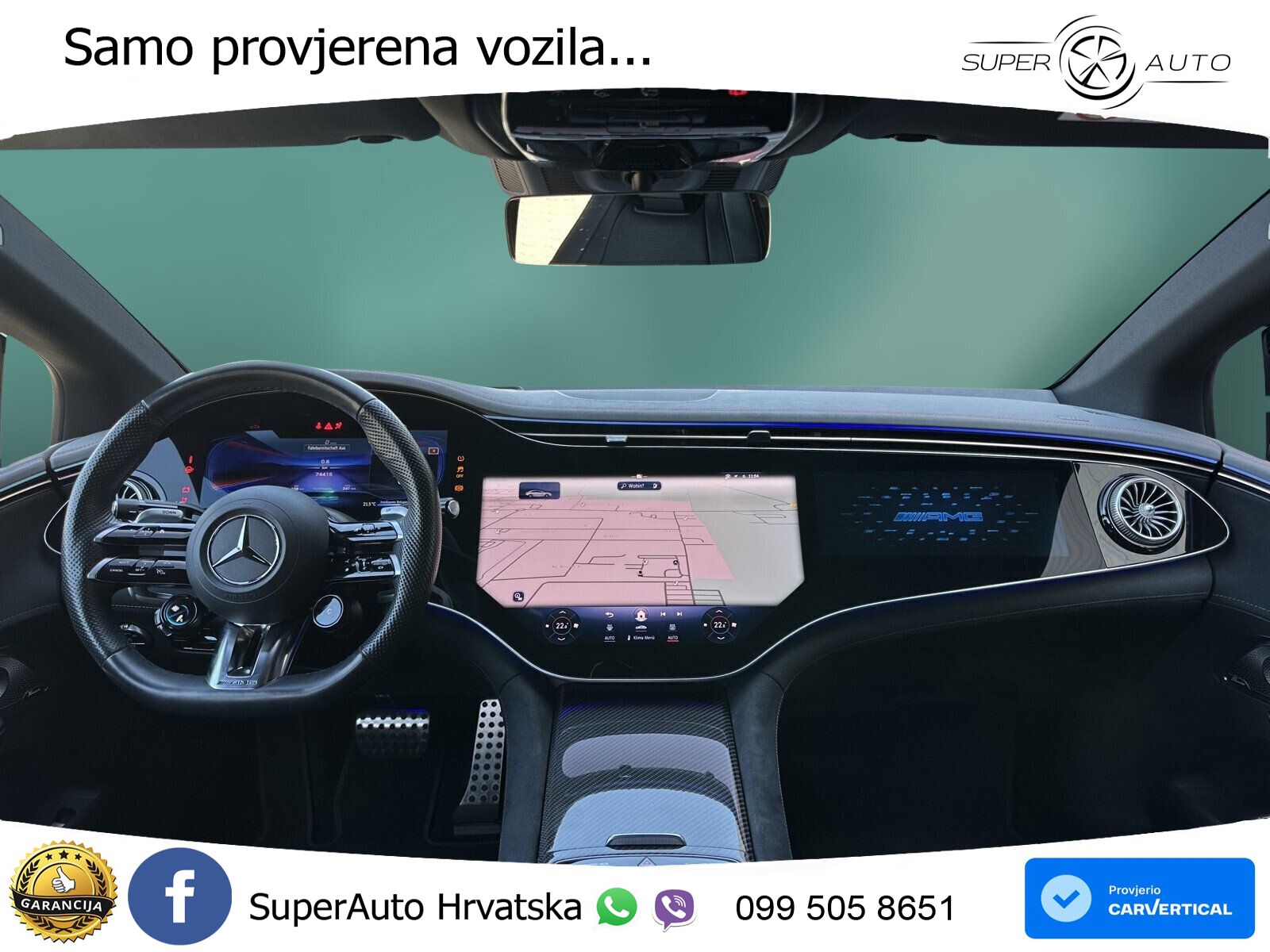 Mercedes EQE AMG 43 100 kWh (476 KS) 4MATIC ZRAČNI+ACC+GR SJED+KAM
