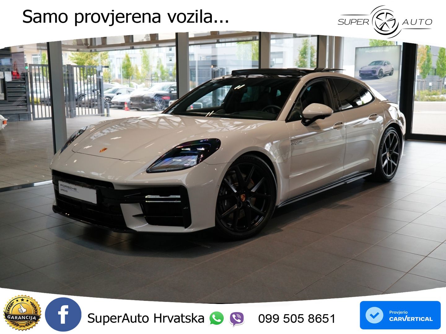 Porsche Panamera 4 2.9 V6 (470 KS) E-Hybrid PDK ACC+HEAD+4xGR SJED+360+PANO