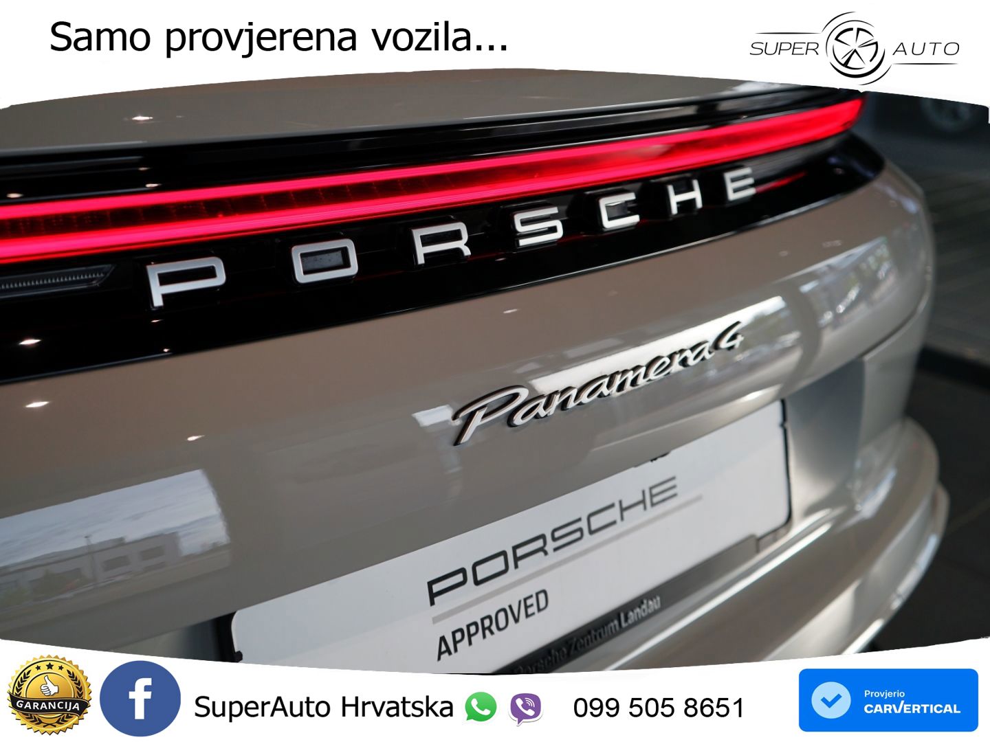 Porsche Panamera 4 2.9 V6 (470 KS) E-Hybrid PDK ACC+HEAD+4xGR SJED+360+PANO