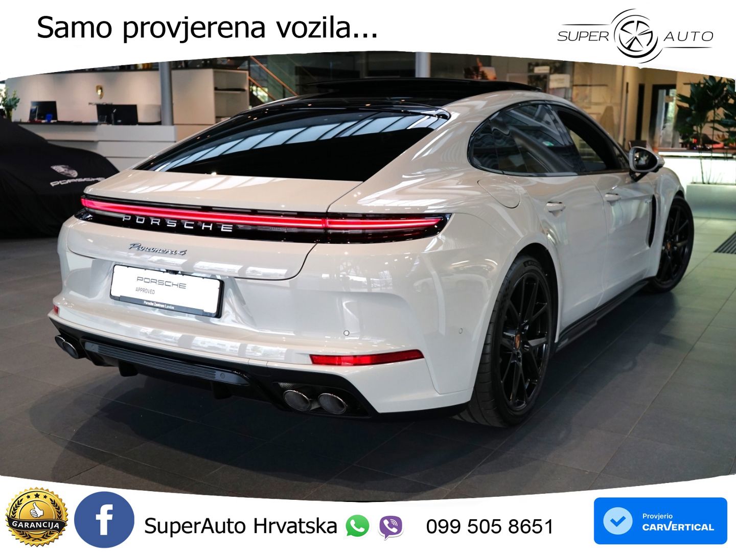 Porsche Panamera 4 2.9 V6 (470 KS) E-Hybrid PDK ACC+HEAD+4xGR SJED+360+PANO