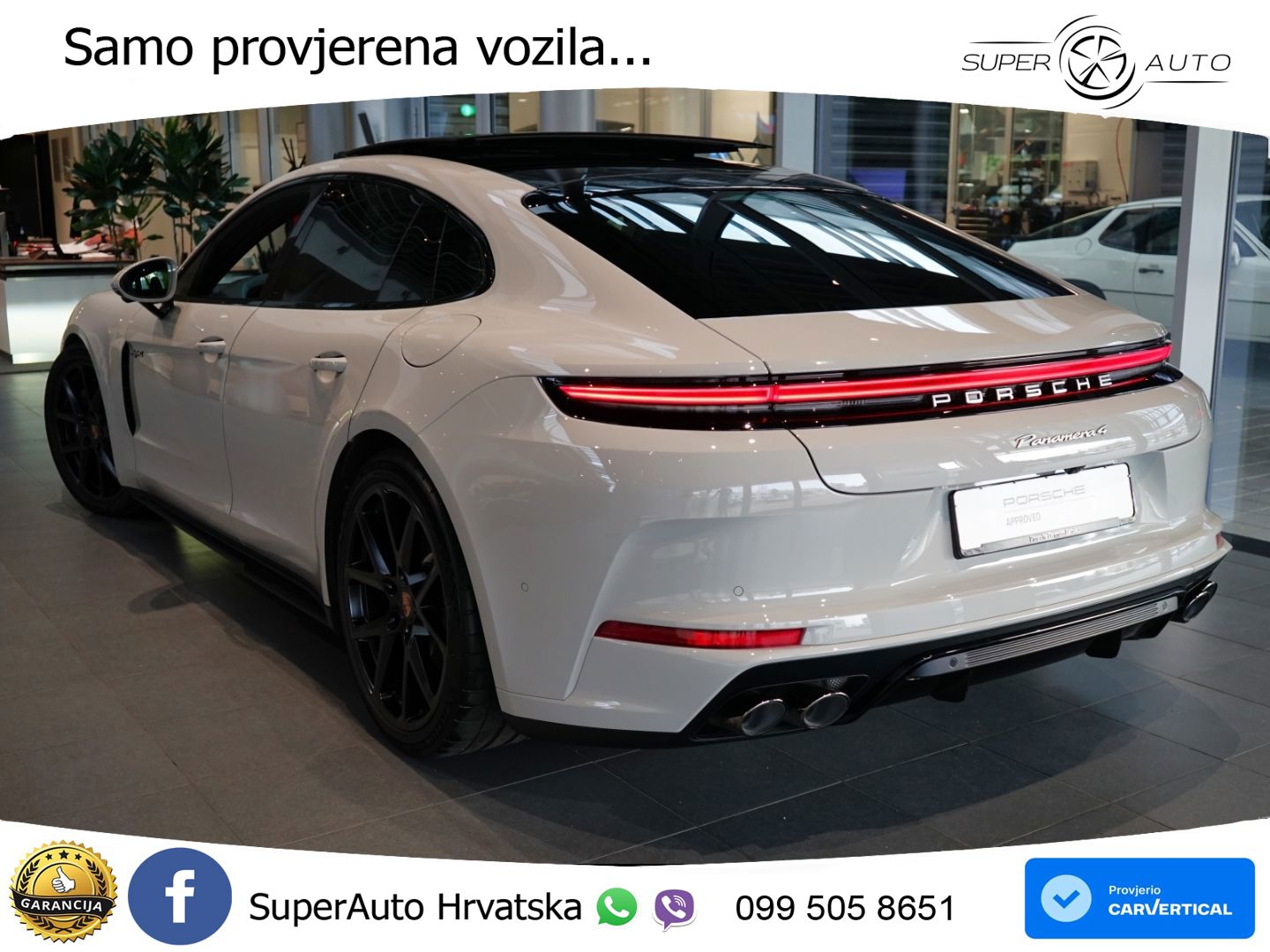 Porsche Panamera 4 2.9 V6 (470 KS) E-Hybrid PDK ACC+HEAD+4xGR SJED+360+PANO