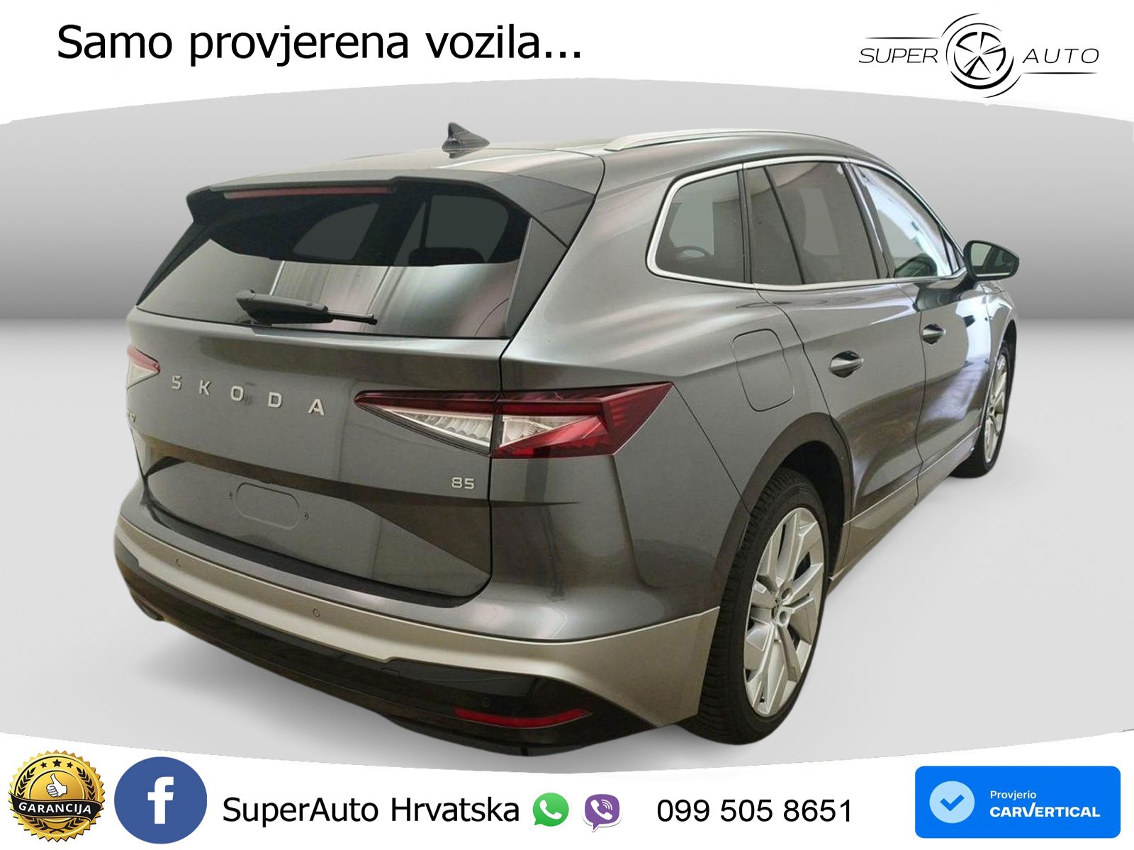 Škoda Enyaq 85 82 kWh (286 KS) LED+GR SJED+ACC