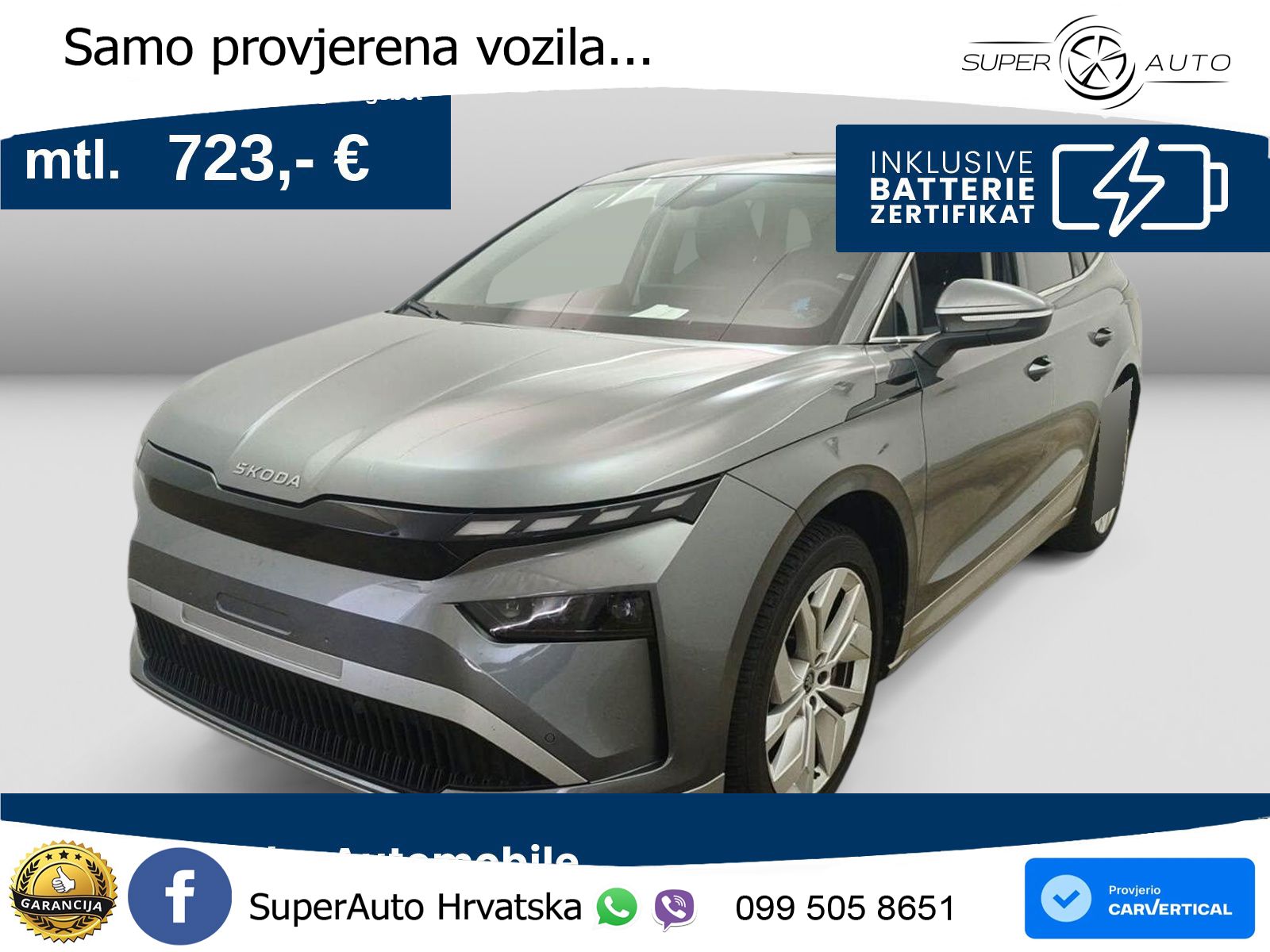 Škoda Enyaq 85 82 kWh (286 KS) LED+GR SJED+ACC