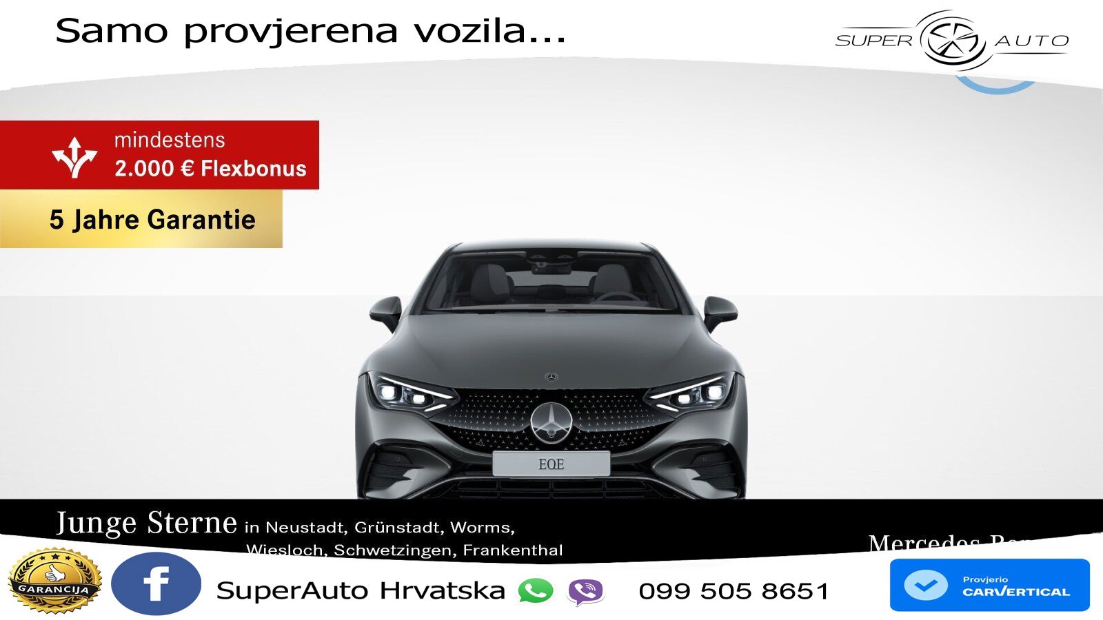 Mercedes EQE 350+ 105 kWh (320 KS) AMG LED+GR SJED+ACC