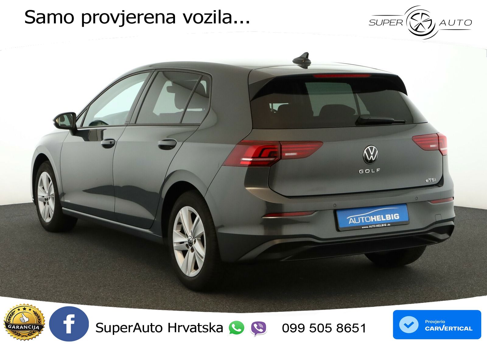 VW Golf 8 1.5 eTSI (150 KS) DSG Life LED+GR SJED+ACC