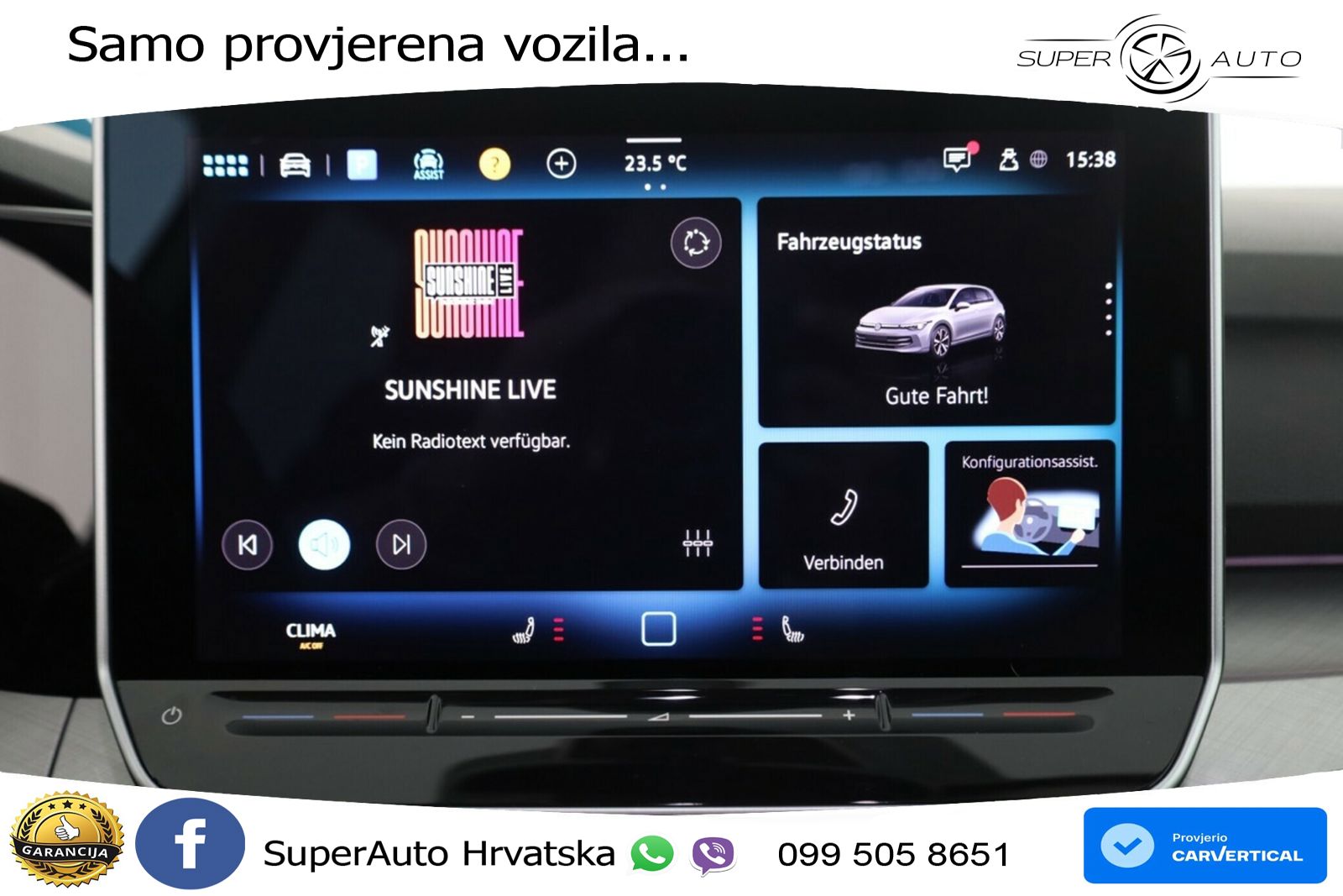 VW Golf 8 1.5 eTSI (150 KS) DSG Life LED+GR SJED+ACC