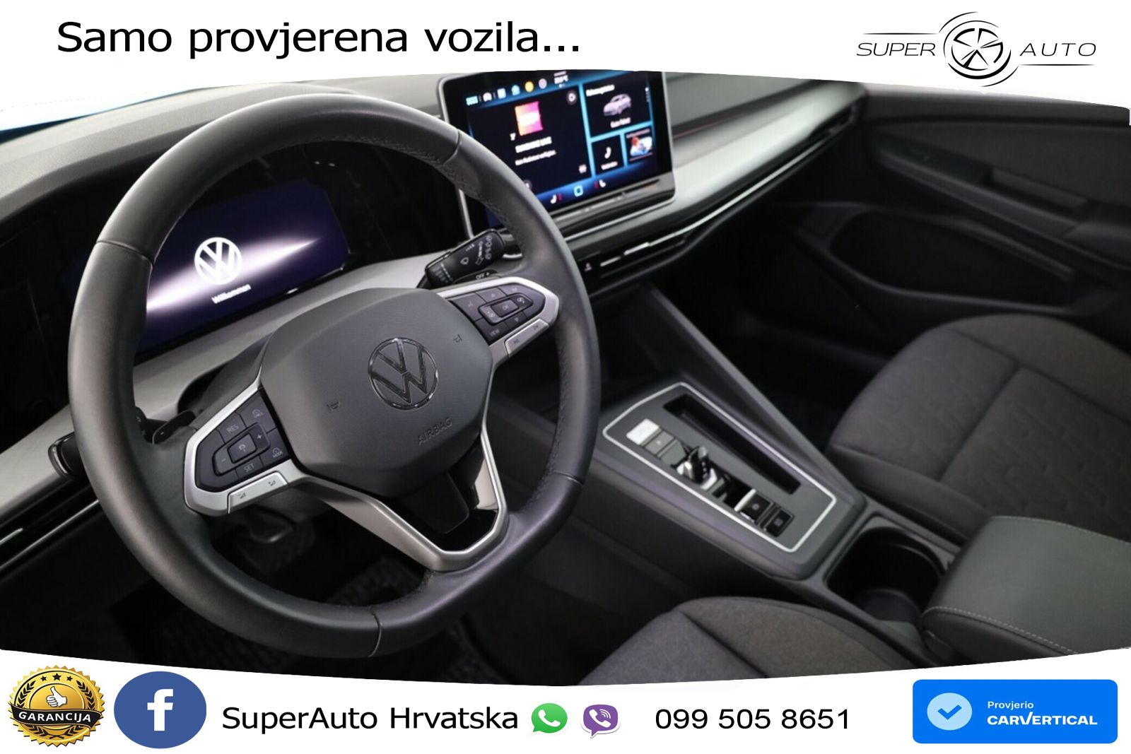VW Golf 8 1.5 eTSI (150 KS) DSG Life LED+GR SJED+ACC