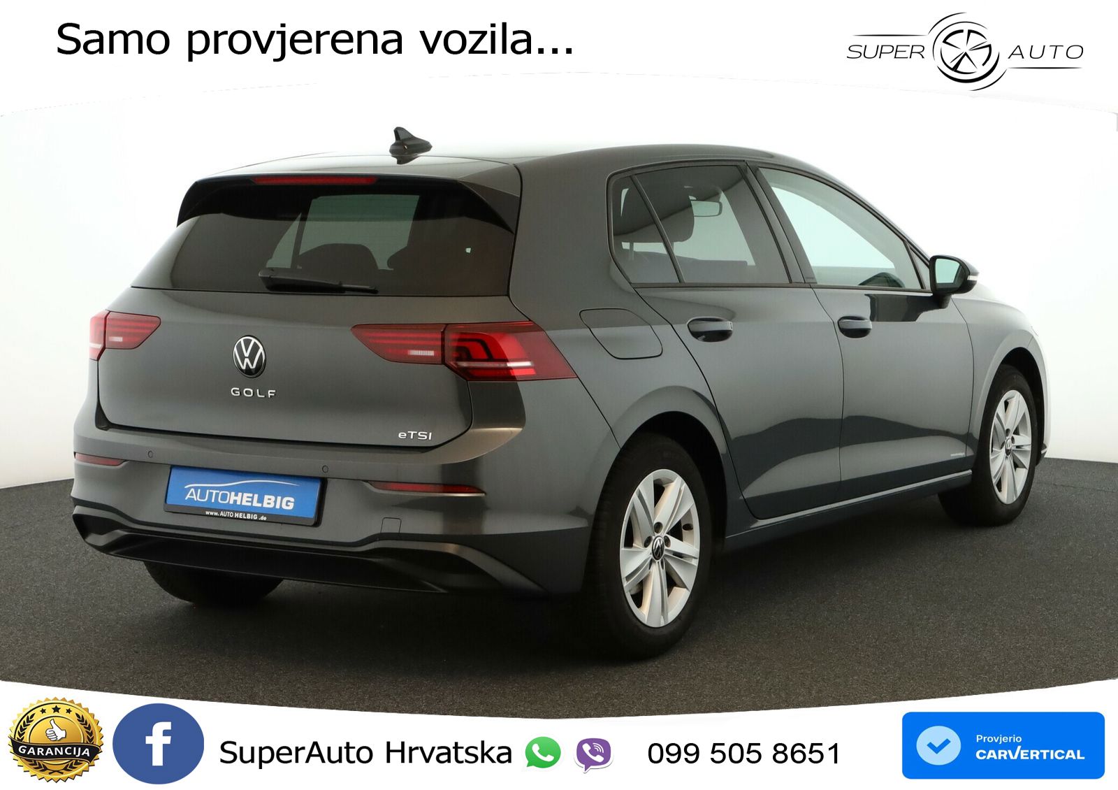 VW Golf 8 1.5 eTSI (150 KS) DSG Life LED+GR SJED+ACC