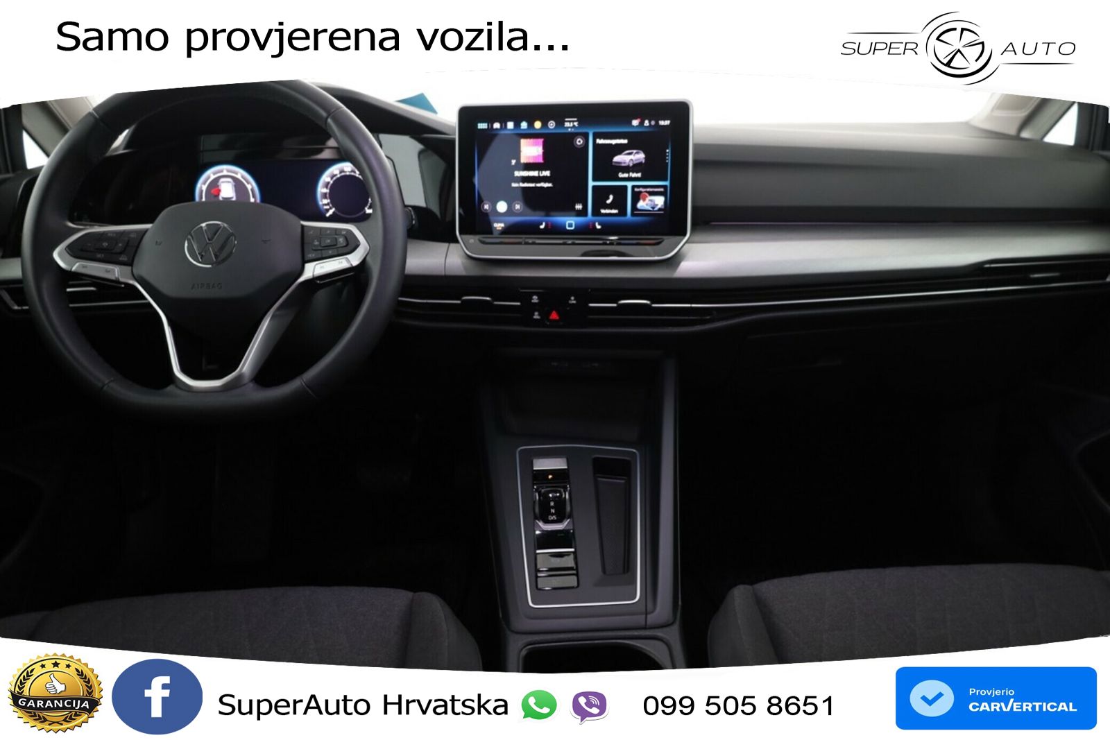 VW Golf 8 1.5 eTSI (150 KS) DSG Life LED+GR SJED+ACC