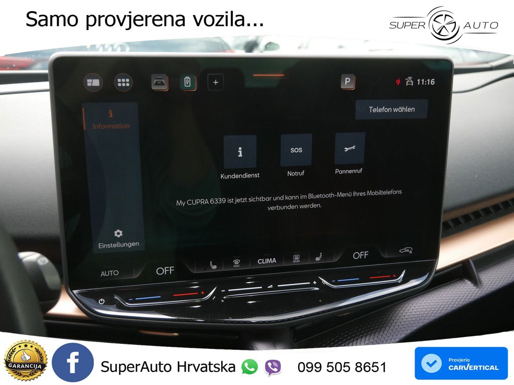 Cupra Tavascan 82 kWh (286 KS) LED+GR SJED+ACC