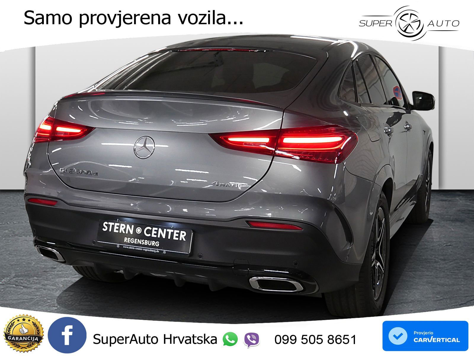 Mercedes GLE Coupe 300d (269 ks) EQ Boost 4MATIC 9G-TRONIC AMG LED+GR SJED+ACC