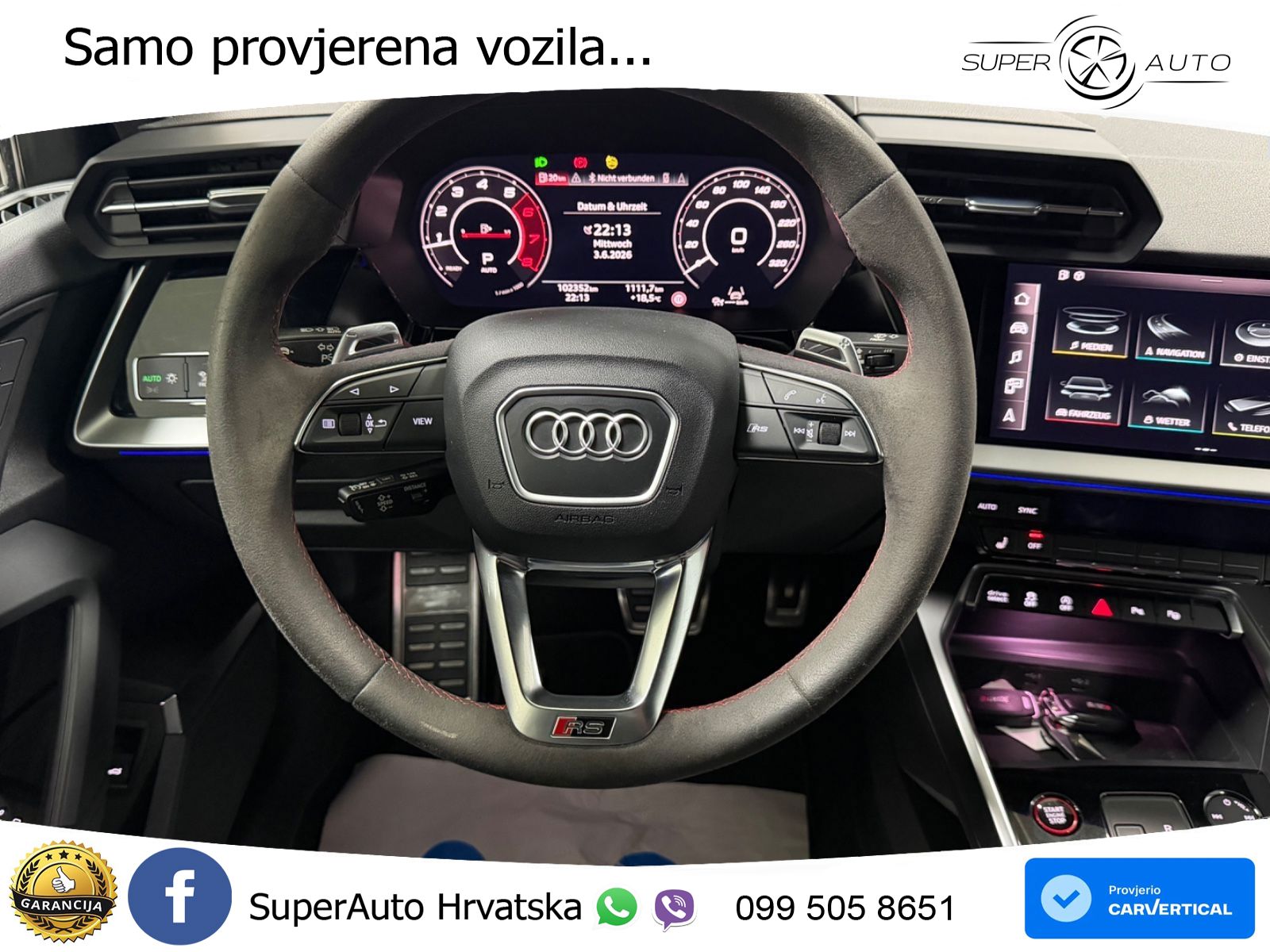 Audi RS3 Sportback 2.5 TFSI (400 KS) quattro S tronic LED+GR SJED+ACC