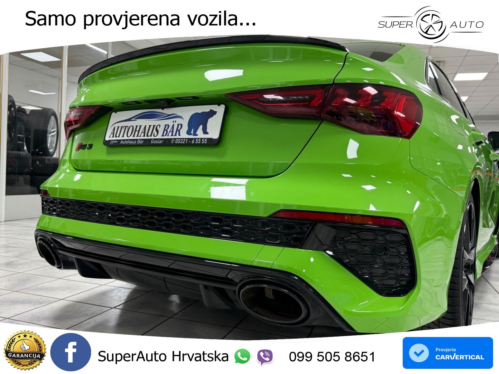 Audi RS3 Sportback 2.5 TFSI (400 KS) quattro S tronic LED+GR SJED+ACC