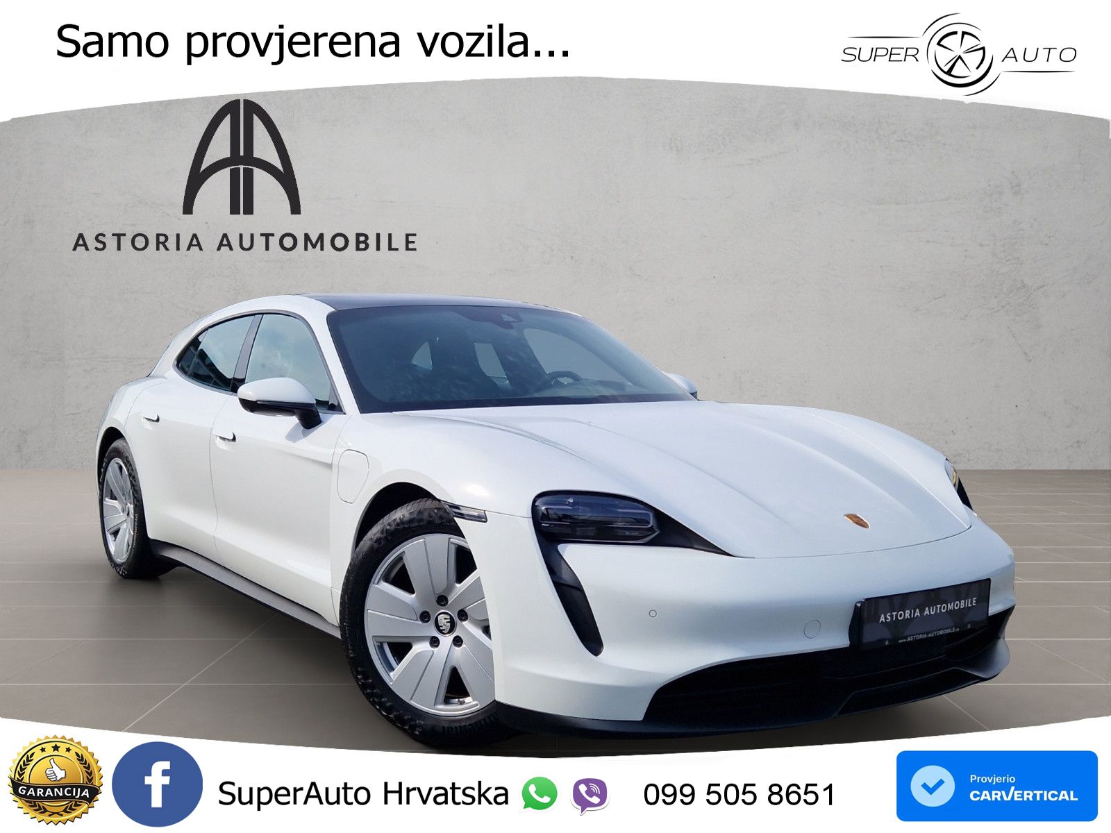 Porsche Taycan Sport Turismo Performance Plus 93.4 kWh (476 KS)