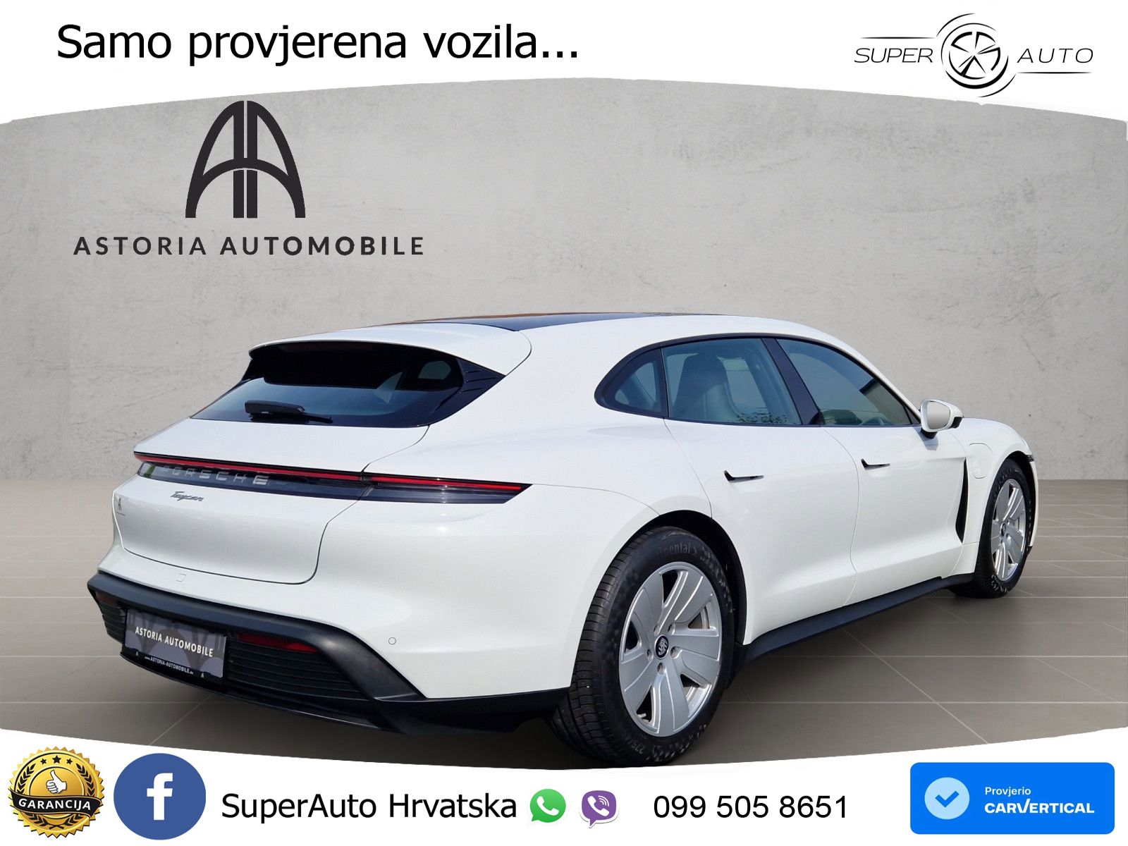 Porsche Taycan Sport Turismo Performance Plus 93.4 kWh (476 KS)