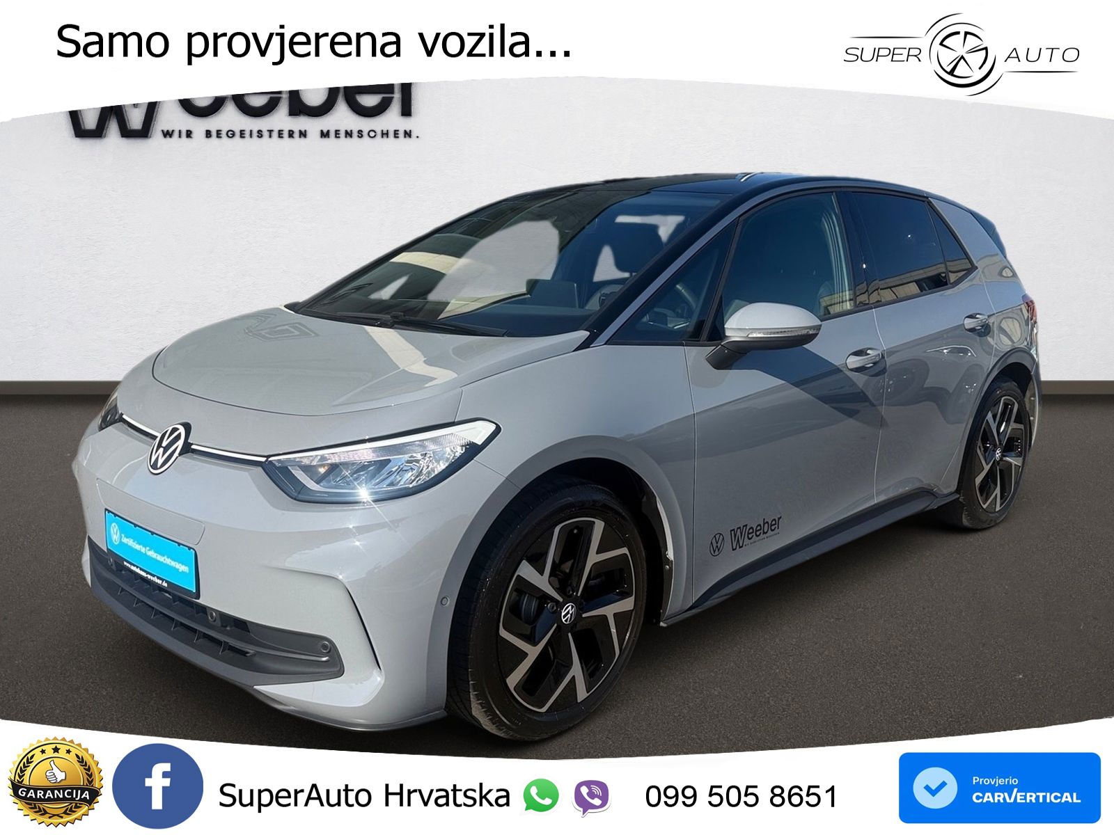 Volkswagen ID.3 Pro 62 kWh (204 KS) LED+GR SJED+ACC