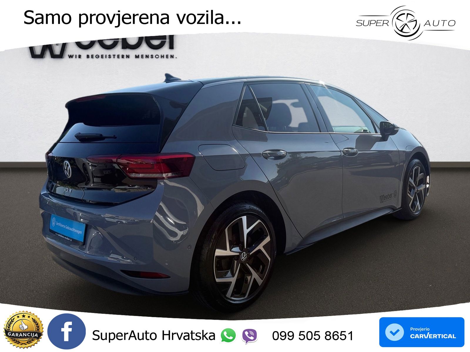 Volkswagen ID.3 Pro 62 kWh (204 KS) LED+GR SJED+ACC