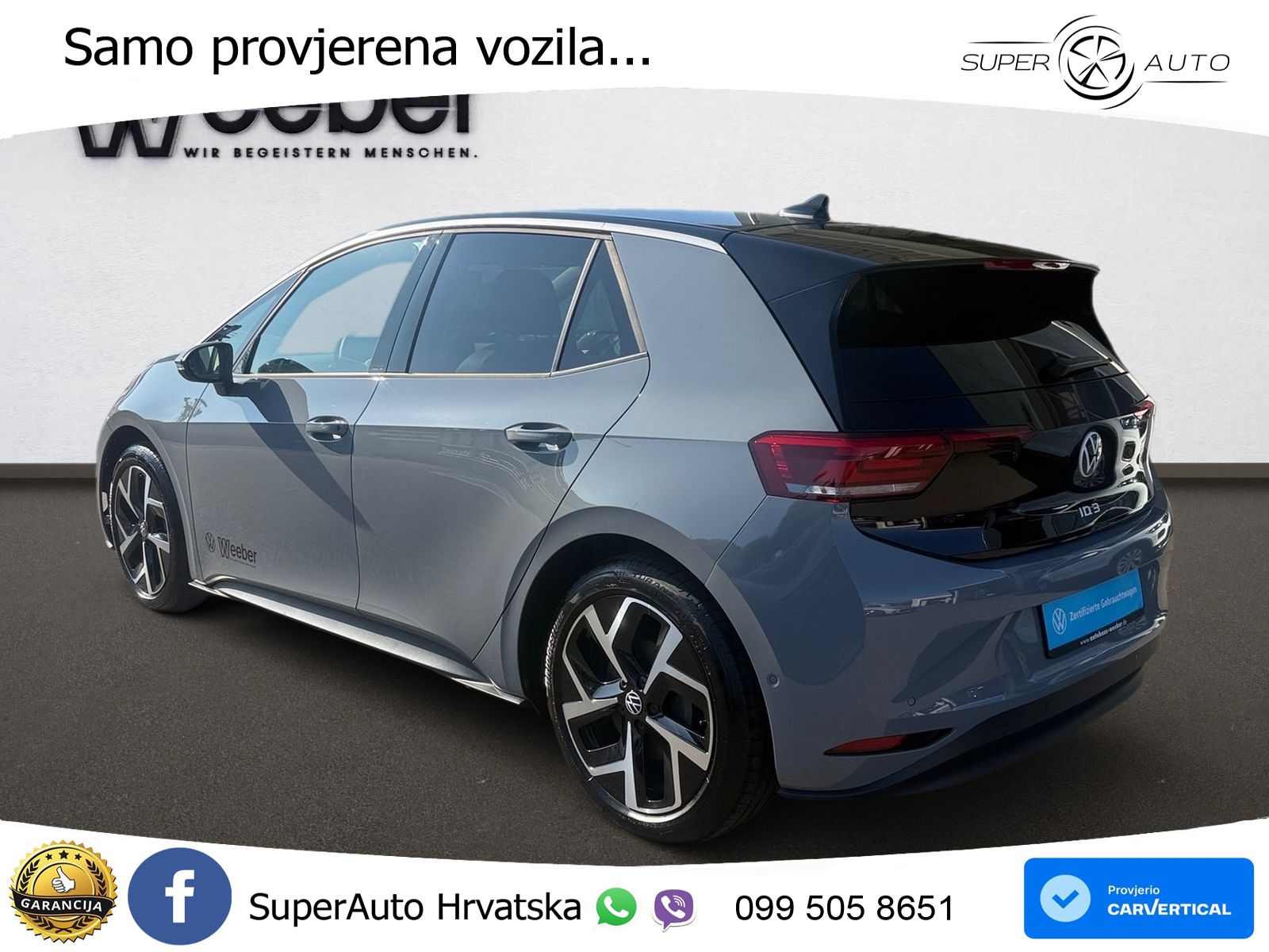 Volkswagen ID.3 Pro 62 kWh (204 KS) LED+GR SJED+ACC