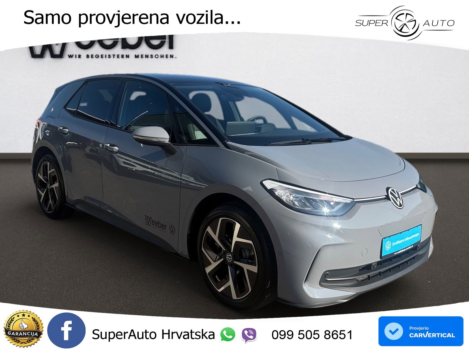Volkswagen ID.3 Pro 62 kWh (204 KS) LED+GR SJED+ACC