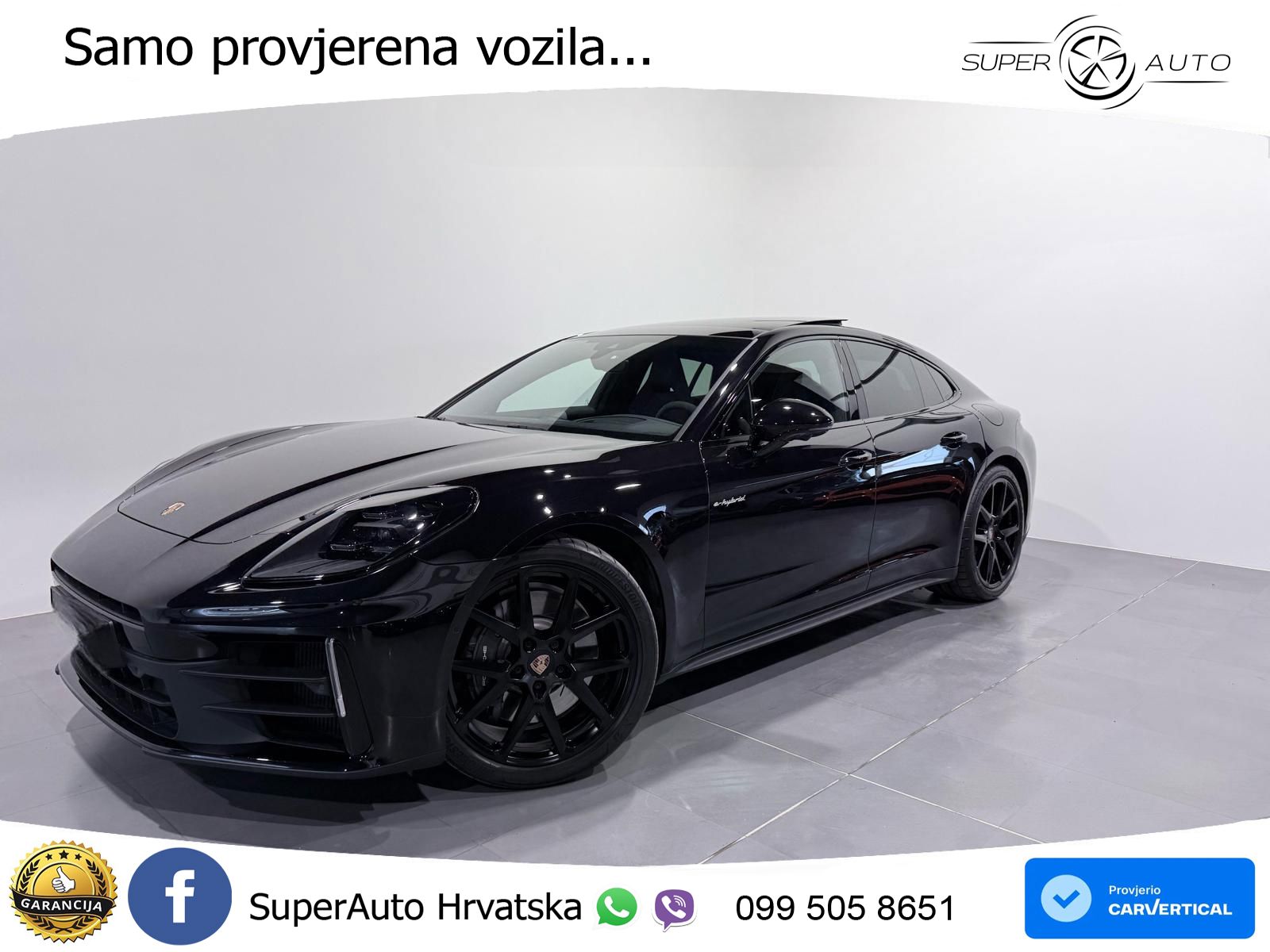 Porsche Panamera 4 2.9 V6 (470 KS) E-Hybrid PDK ZRAČNI+ACC+GR SJED+KAM+PANO