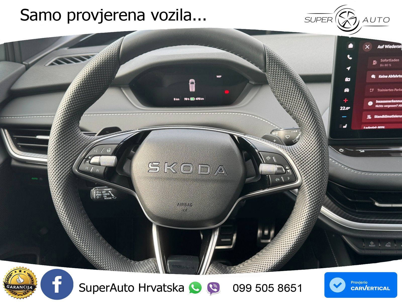 Škoda Enyaq iV 85 82 kWh (286 KS) SportLine LED+GR SJED+ACC