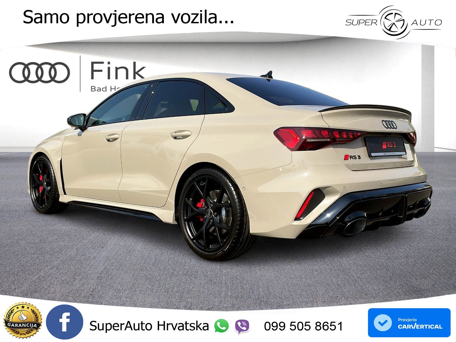 Audi RS3 Sedan 2.5 TFSI (400 KS) quattro S tronic LED+ACC