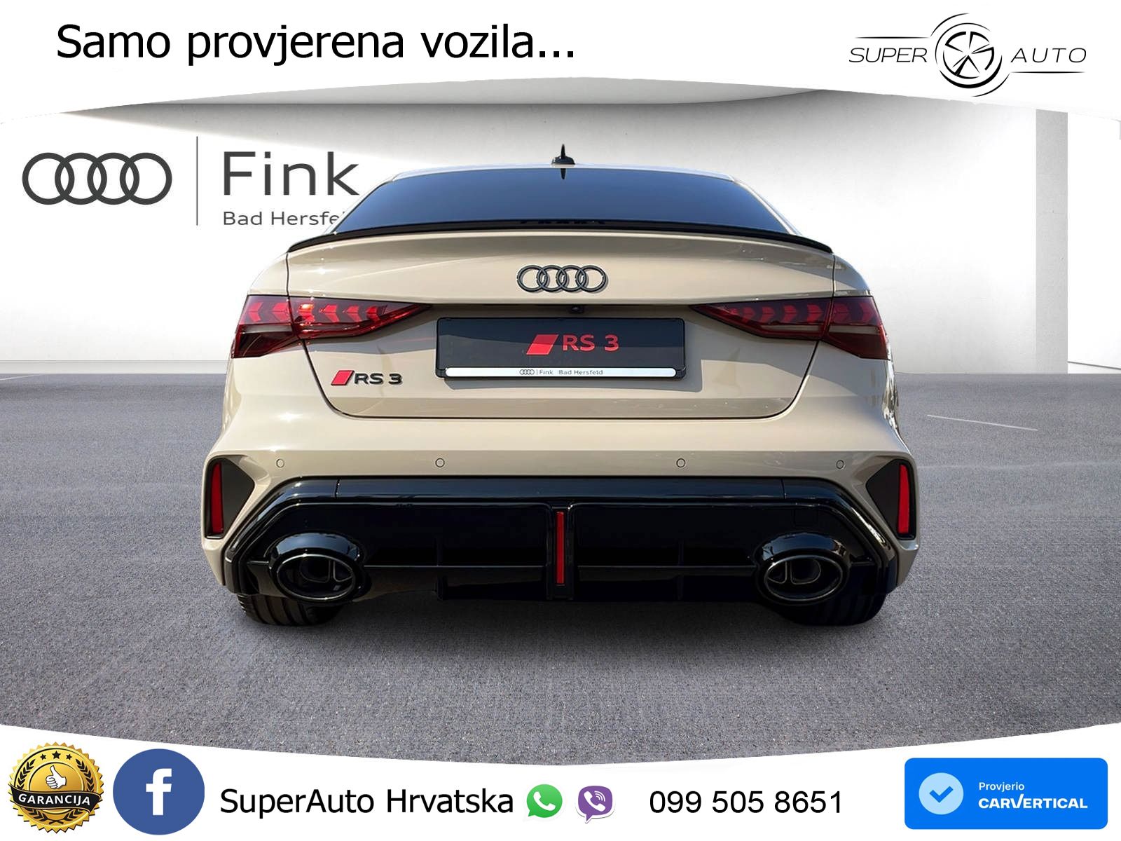 Audi RS3 Sedan 2.5 TFSI (400 KS) quattro S tronic LED+ACC