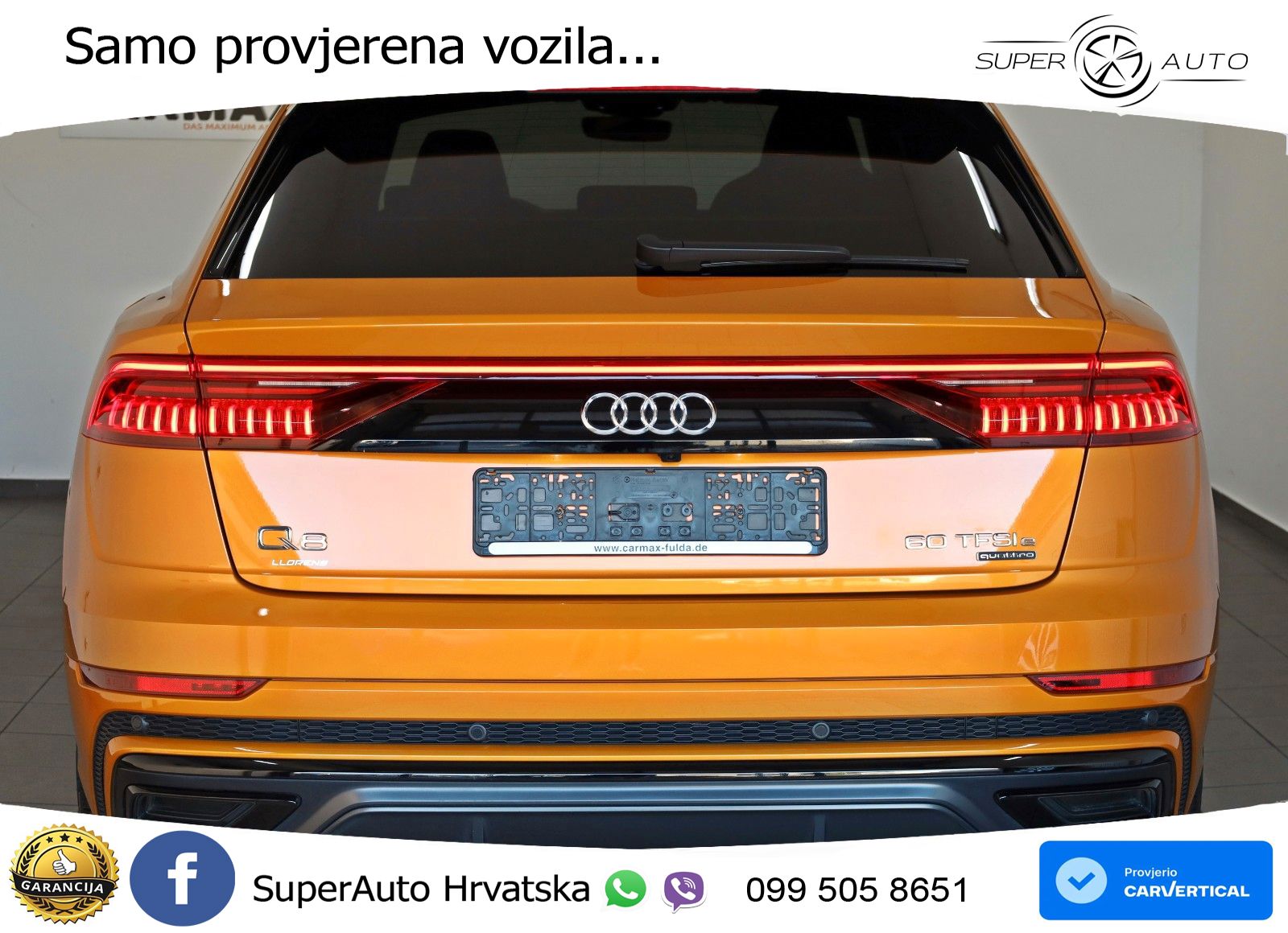 Audi Q8 60 TFSIe V6 (462 KS) quattro Tiptronic