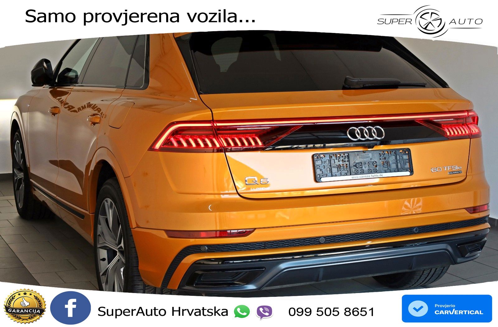 Audi Q8 60 TFSIe V6 (462 KS) quattro Tiptronic