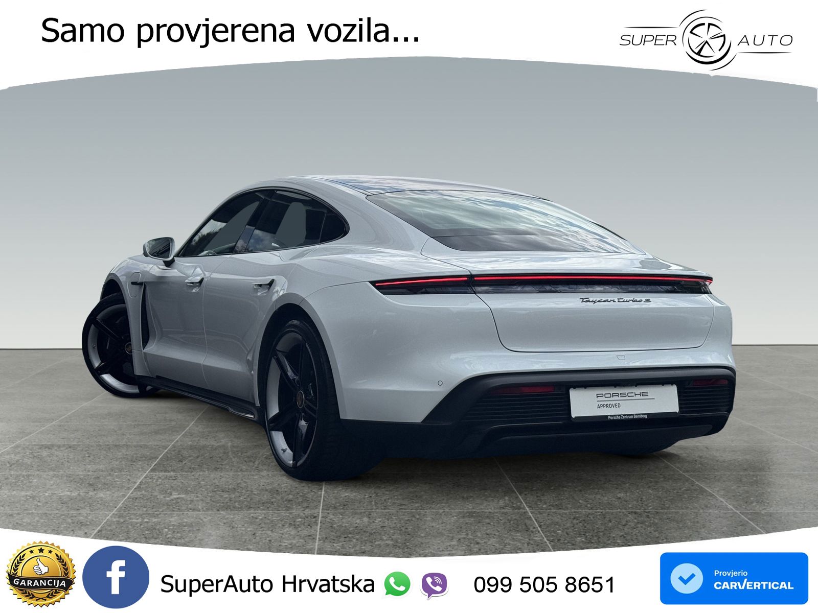 Porsche Taycan Turbo S 93.4 kWh (761 KS)