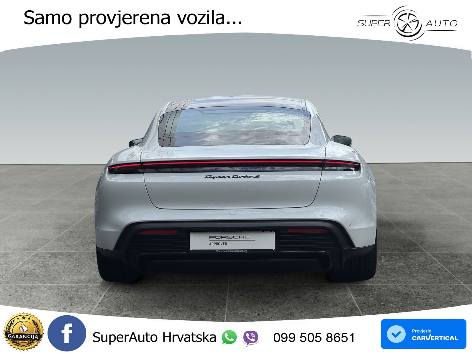 Porsche Taycan Turbo S 93.4 kWh (761 KS)