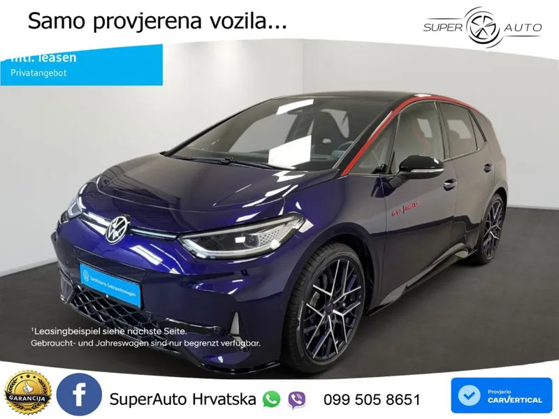 Volkswagen ID.3 GTX Performance 84 kWh (326 KS)