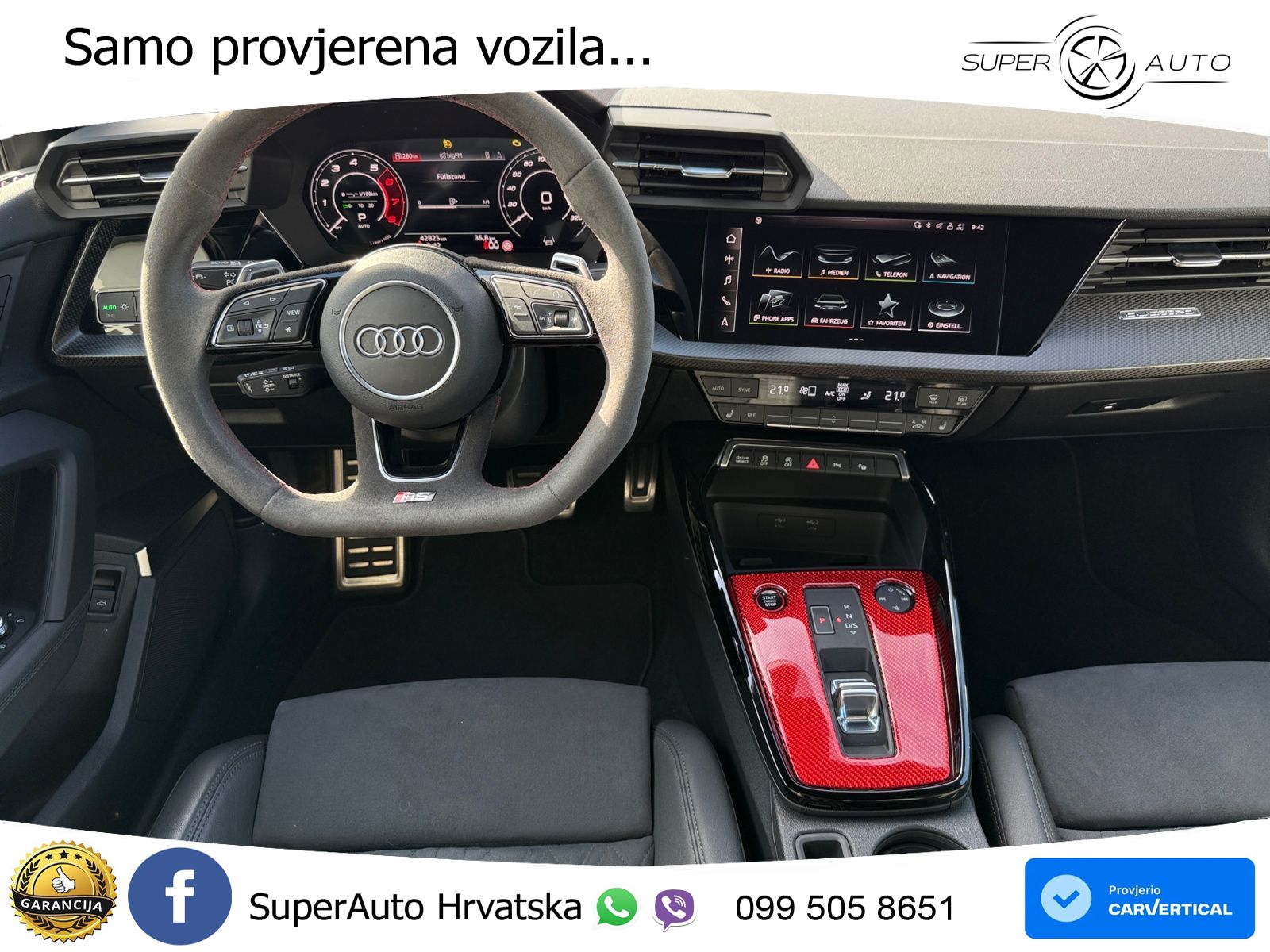 Audi RS3 Sportback 2.5 TFSI (400 KS) quattro S tronic LED+GR SJED+ACC